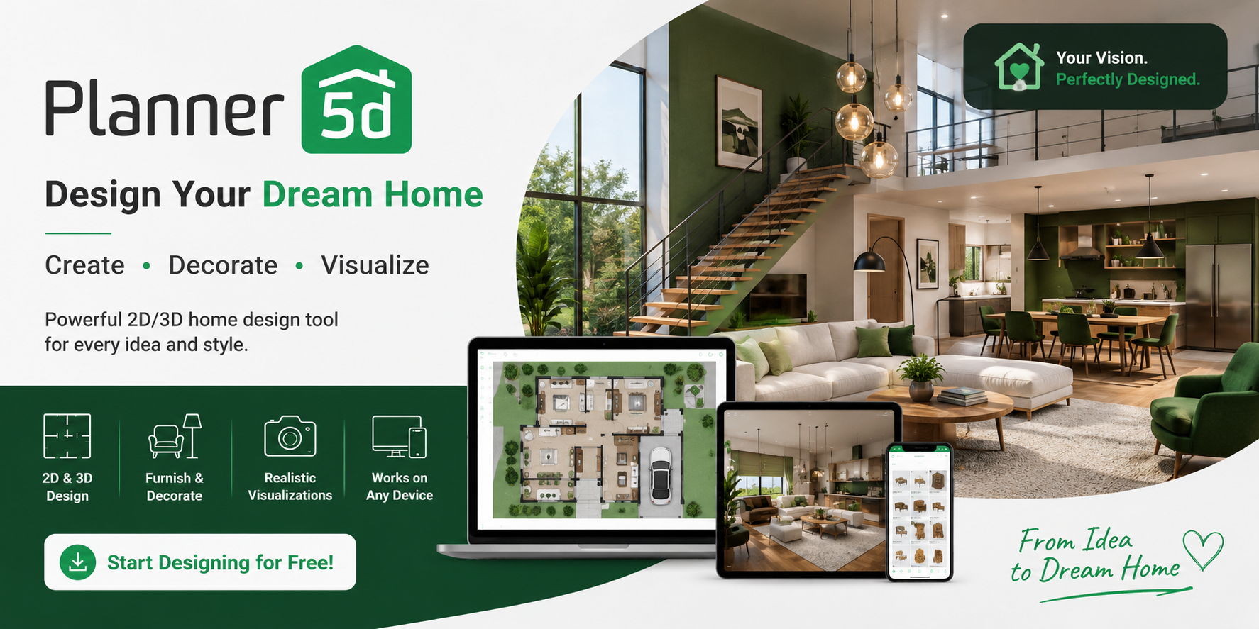 Your Home, Your Rules: 7 Creative Ways to Use Planner 5D for Interior Design