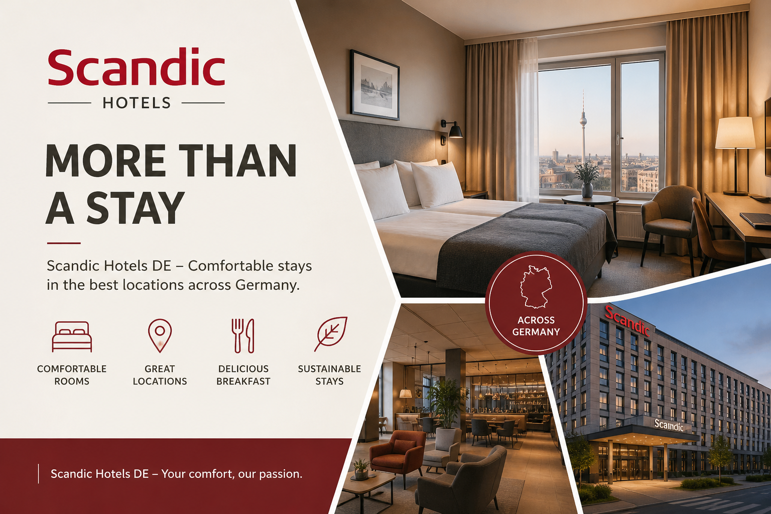 Make Your Next Trip More Comfortable With Scandic Hotels